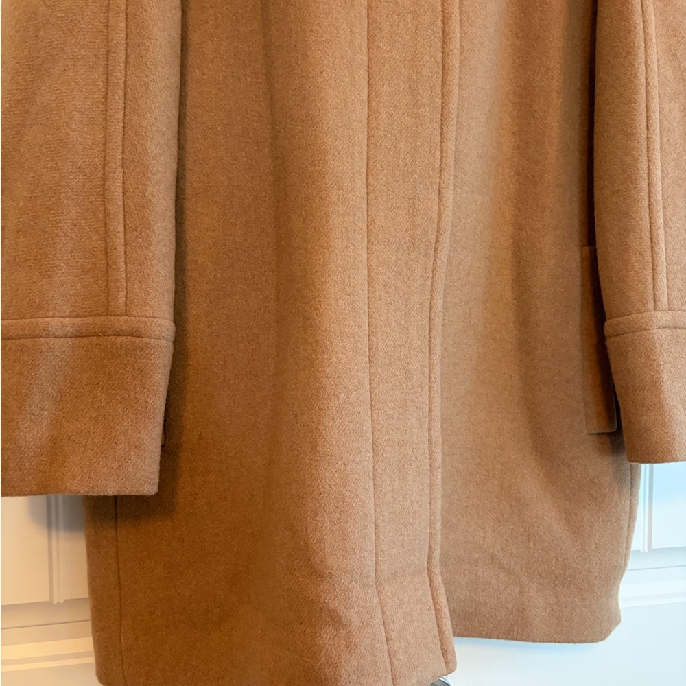 J. Crew NWT Women's‎ Wool Blend City Coat in Sandstone Beige Size 20 - Picture 3 of 12
